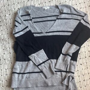 Striped V-Neck Sweater